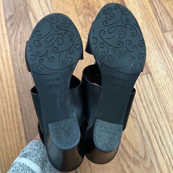 Brighton Ritzy Rhinestone Leather Heels Shoes Women’s Size 7.5M - Picture 7 of 13